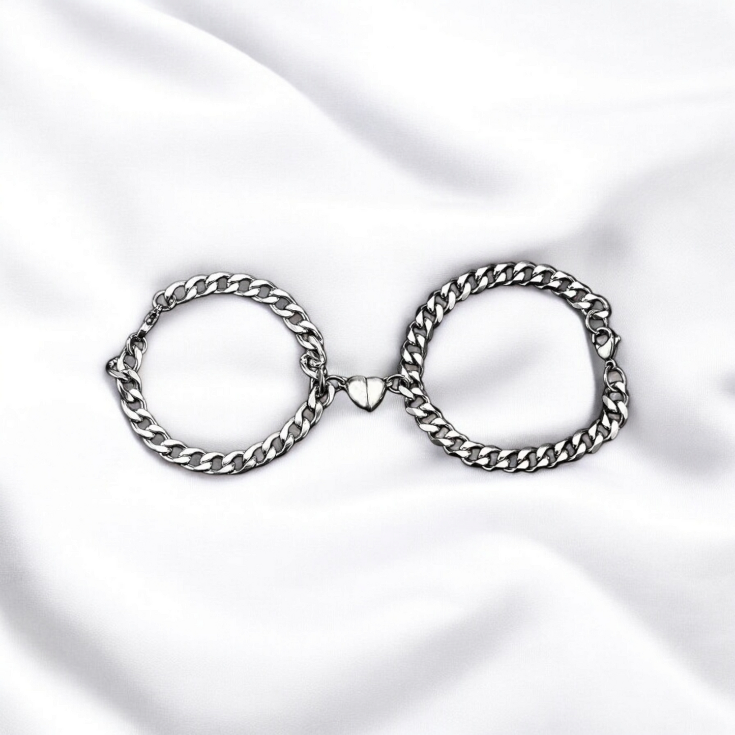Magnetic Heart Bracelet Set