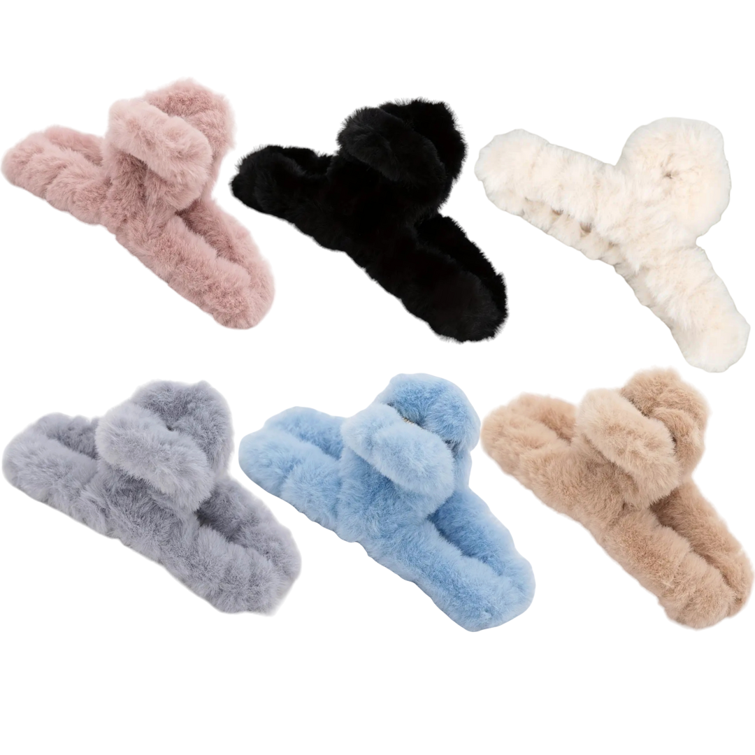 Fluffy Claw Clip