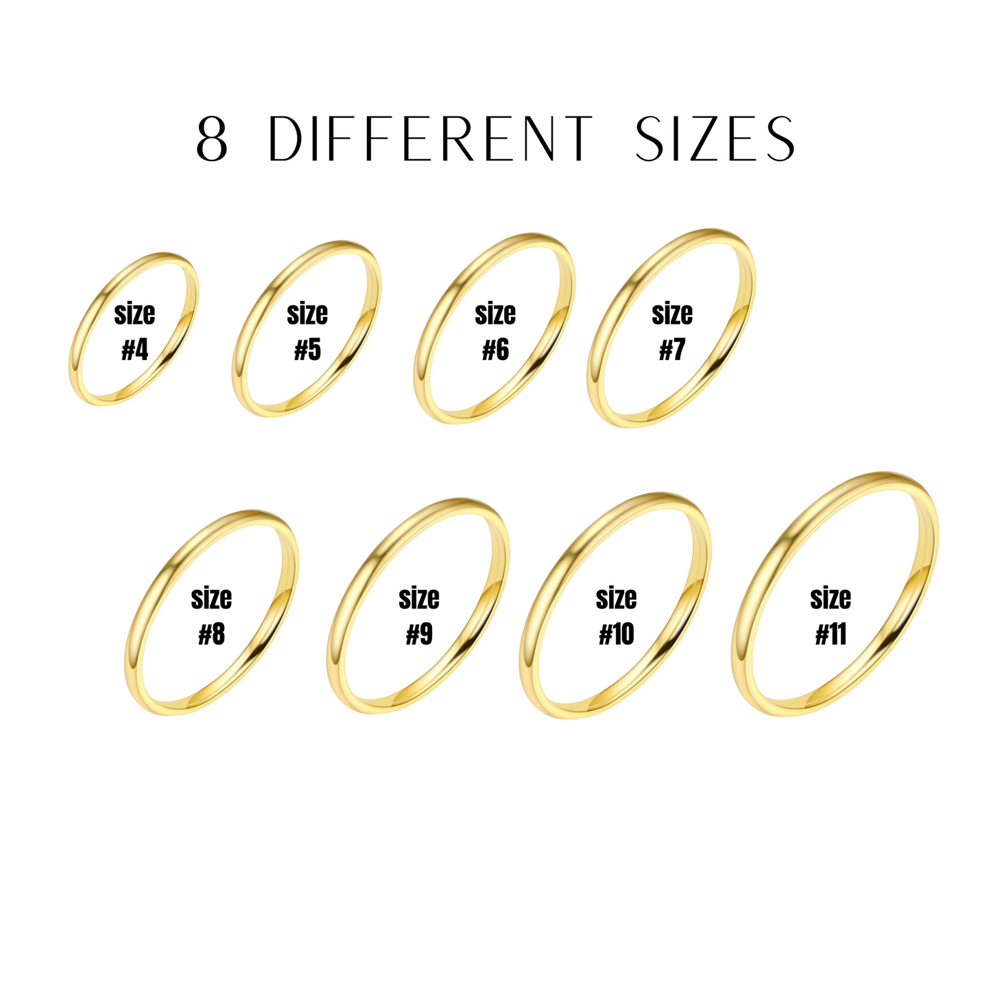 Dani Stacking Rings (Set of 8)