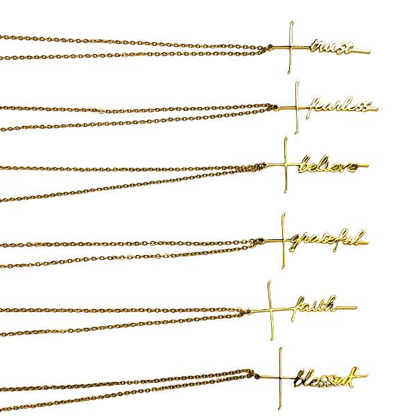 Script Necklaces